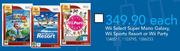 Wii Select Super Mario Galaxy, Wii Sports Resort Or Wii Party