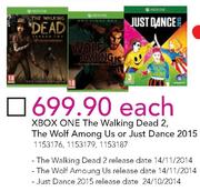 Xbox One The Walking Dead 2, The Wolf Among Us Or Just Dance 2015