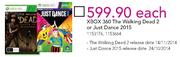 Xbox 360 The Walking Dead 2 Or Just Dance 2015