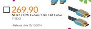 NOYZ HDMI Cables 1.8m Flat Cable