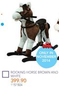 Rocking Horse Brown And White