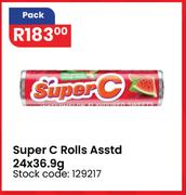 Super C Rolls Assorted-24 x 36.9g Per Pack