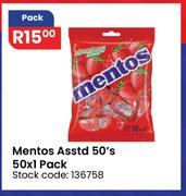 Mentos Assorted-50's x 1 Per Pack
