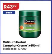 Cuticura Herbal Camphor Creme-450ml Each
