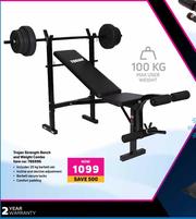 Strength bench and hotsell weight combo set
