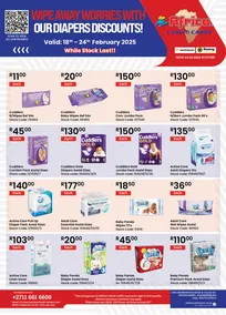 Africa Cash & Carry : Wipe Away Worries With Our Diapers Discounts (18 February - 24 February 2025)