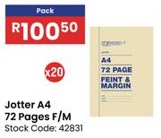 Jotter A4 72 Pages F/M-20's