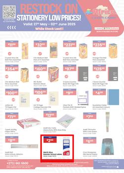Africa Cash and Carry : Restock On Stationery (27 May - 02 June 2025 While Stocks Last), page 1