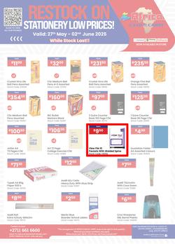 Africa Cash and Carry : Restock On Stationery (27 May - 02 June 2025 While Stocks Last), page 1