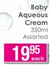 Johnson's Baby Aqueous Cream 350ml-Assorted