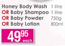 Baby Things Honey Body Wash-1 litre