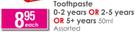 Colgate Toothpaste 0-2 years OR 2-5 years OR 5+ years-50ml Assorted