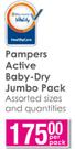 Pampers Active Baby-Dry Jumbo Pack-Per Pack
