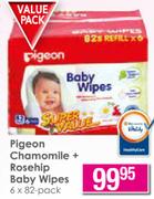 Pigeon Chamomile+ Rosehip Baby Wipes-6x82 Pack
