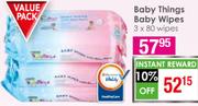 Baby Things Baby Wipes-3x80 Wipes