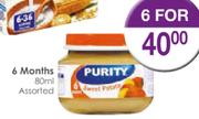 Purity 6 Months Assorted-6x80ml