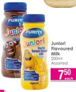 Junior! Flavoured Milk Assorted-200ml Each
