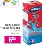 Purity Fruity Splash Fruit Drink Blend Assorted-200ml