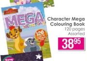 Character Mega 120 Pages Colouring Book Assorted