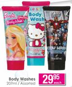 Characters Body Washes Assorted-207ml Each