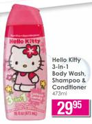 Hello Kitty 3-In-1 Body Wash, Shampoo & Conditioner-473ml
