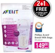 Philips Avent Breast Milk Bags 25 Pack-Each