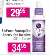 SoPure Mosquito Spray For Babies Spray-125ml