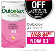 Dulcolax 40 Tablets