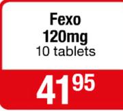 Fexo 120mg 10 Tablets