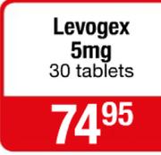 Levogex 5mg 30 Tablets