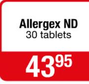 Allergex ND 30 Tablets