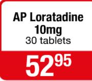 AP Loratadine 10mg 30 Tablets
