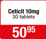 Ceticit 10mg 30 Tablets