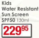 Celltone Kids Water Resistent Sun Screen SPF50-130ml