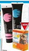 Zinka Coloured Sun Screen SPF30 Assorted Colours-30ml Each
