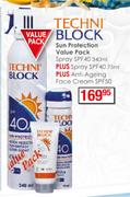 Techni Block Sun Protection Value Pack Spray SPF40-340ml