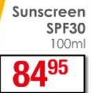 Xeroderm Sunscreen SPF30-100ml