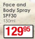 Cetaphil Daylong Face And Body Spray SPF30-150ml