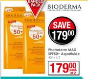 Bioderma Photoderm Max SPF50+ Aquafluide-2 x 40ml