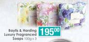 Baylis & Harding Luxury Fragranced Soaps-3x100g