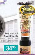 Bee Natural Sweet Treats Hand Cream 75ml/Body Lotion 50ml
