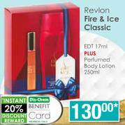Revlon Fire & Ice Classic EDT 17ml+ Perfumed Body Lotion 250ml