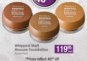 Yardley Whipped Matt Mousse Foundation Assorted-Each