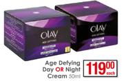 Olay Age Defying Day Or Night Cream-50ml Each