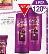 L'Oreal Elvive Shampoo Or Conditioner Assorted-3x400ml
