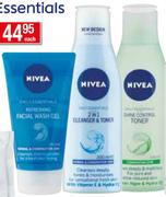Nivea Refreshing Facial Wash Gel-150ml Or 2-In-1 Cleanser And Toner-200ml Or Shine Control Toner-200