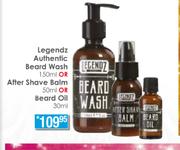Legendz Authentic Beard Wash-150ml Or After Shave Balm-50ml Or Beard Oil-30ml