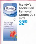 Mandy's Facial Hair Removal Cream Duo-15ml