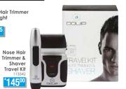 Dquip Nose Hair Trimmer And Shaver Travel Kit