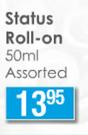 Status Roll-On Assorted-50ml